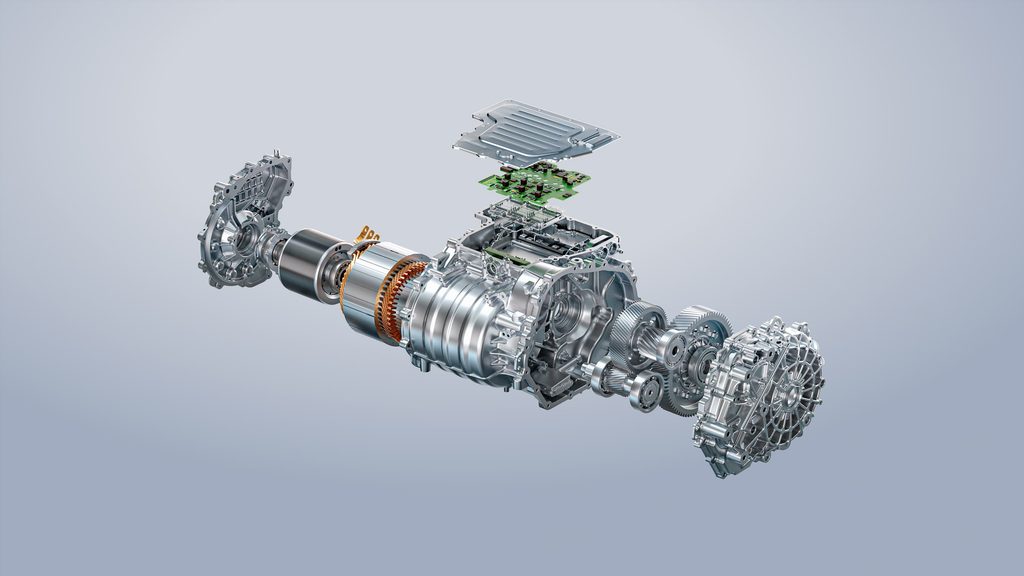 despiece del módulo de propulsión e-Axle del Quark Electric Drive 2.0 de motores eléctricos GAC